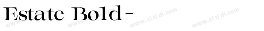 Estate Bold字体转换